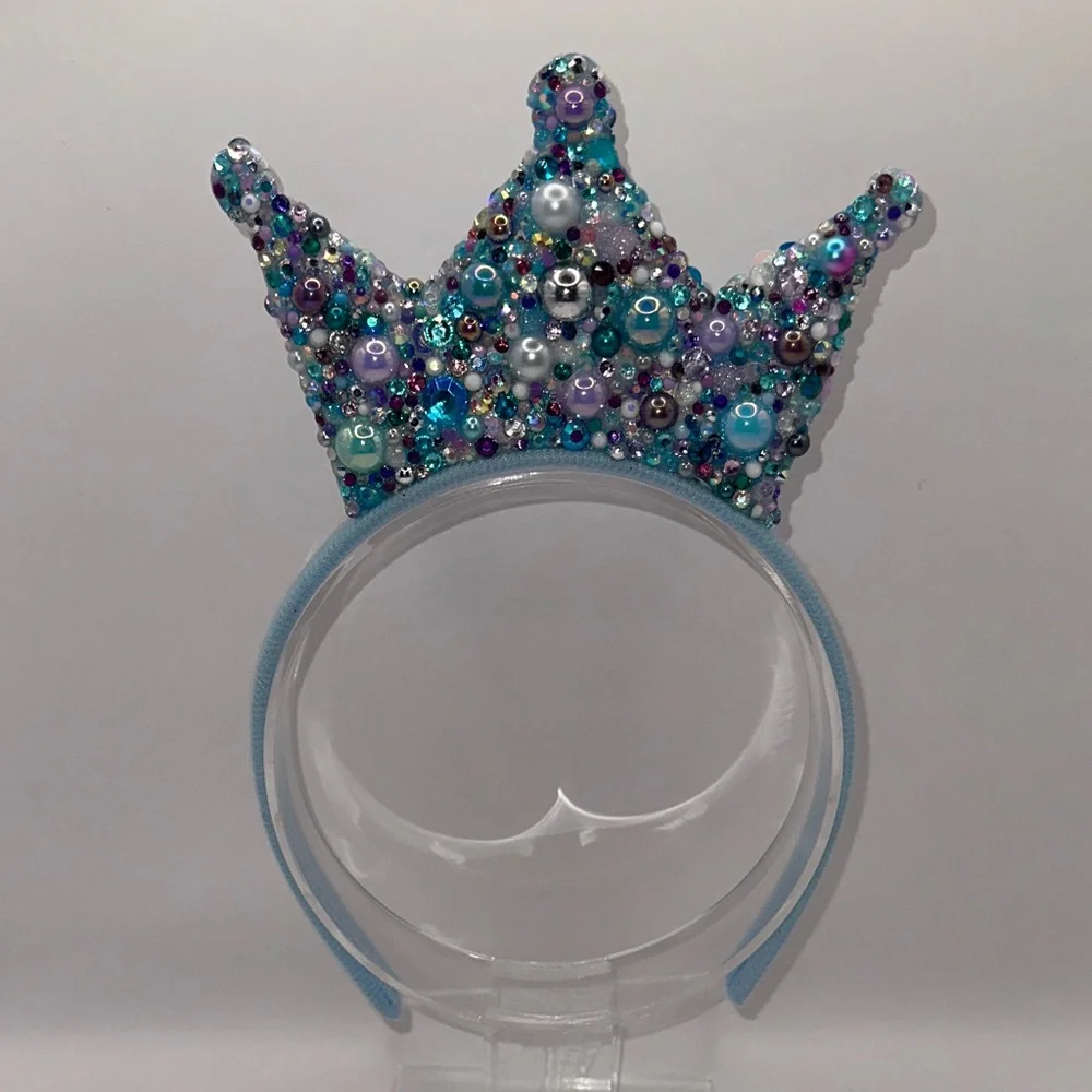 Queen Elsa Frozen Inspired Rhinestone Tiara Wand and Headband